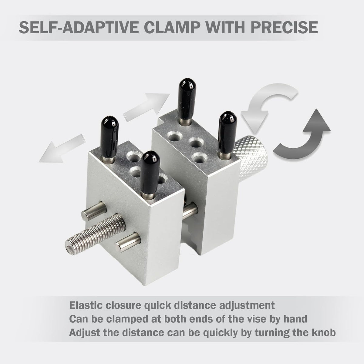 Mini Precision Vise with 10 Holding Rods for Model Building