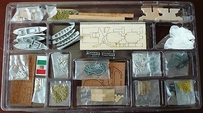 Dusek-Mamoli - Mamoli MV57 Amerigo Vespucci Model Ship Kit Training Ship in Italian Naval Academy - Scale 1/150 - Length 28.4 in, Height 14.8 in