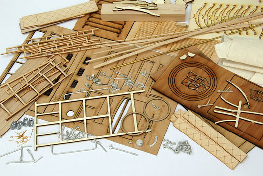 Civil War Rucker Ambulance — 1:16 Scale Wood & Metal Model Kit
