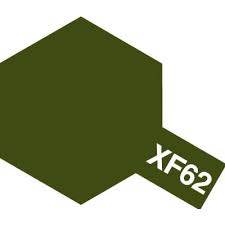 Tamiya - Flat Acrylic Paint XF-62 Olive Drab 23ml - #81362