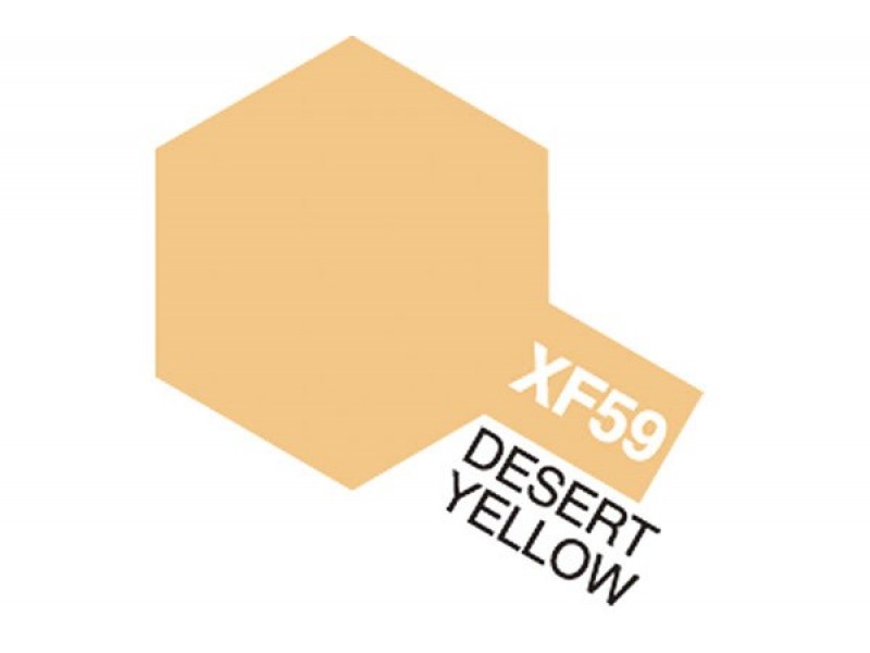 Tamiya - Flat Acrylic Paint XF-59 Desert Yellow 23ml - #81359