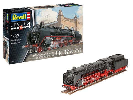Revell - 1/87 Express locomotive BR 02 & Tender 2'2'T30