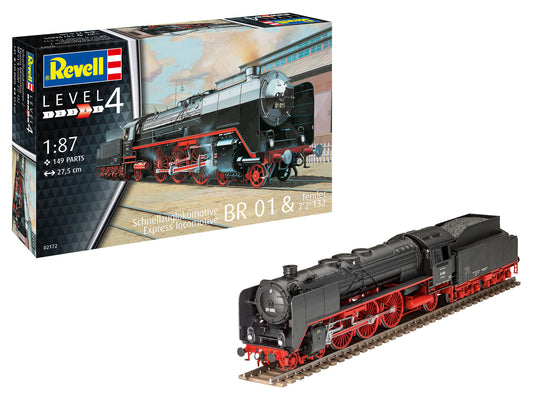 Revell - Express locomotive BR01 with tender 2'2' T32 1:87 Scale