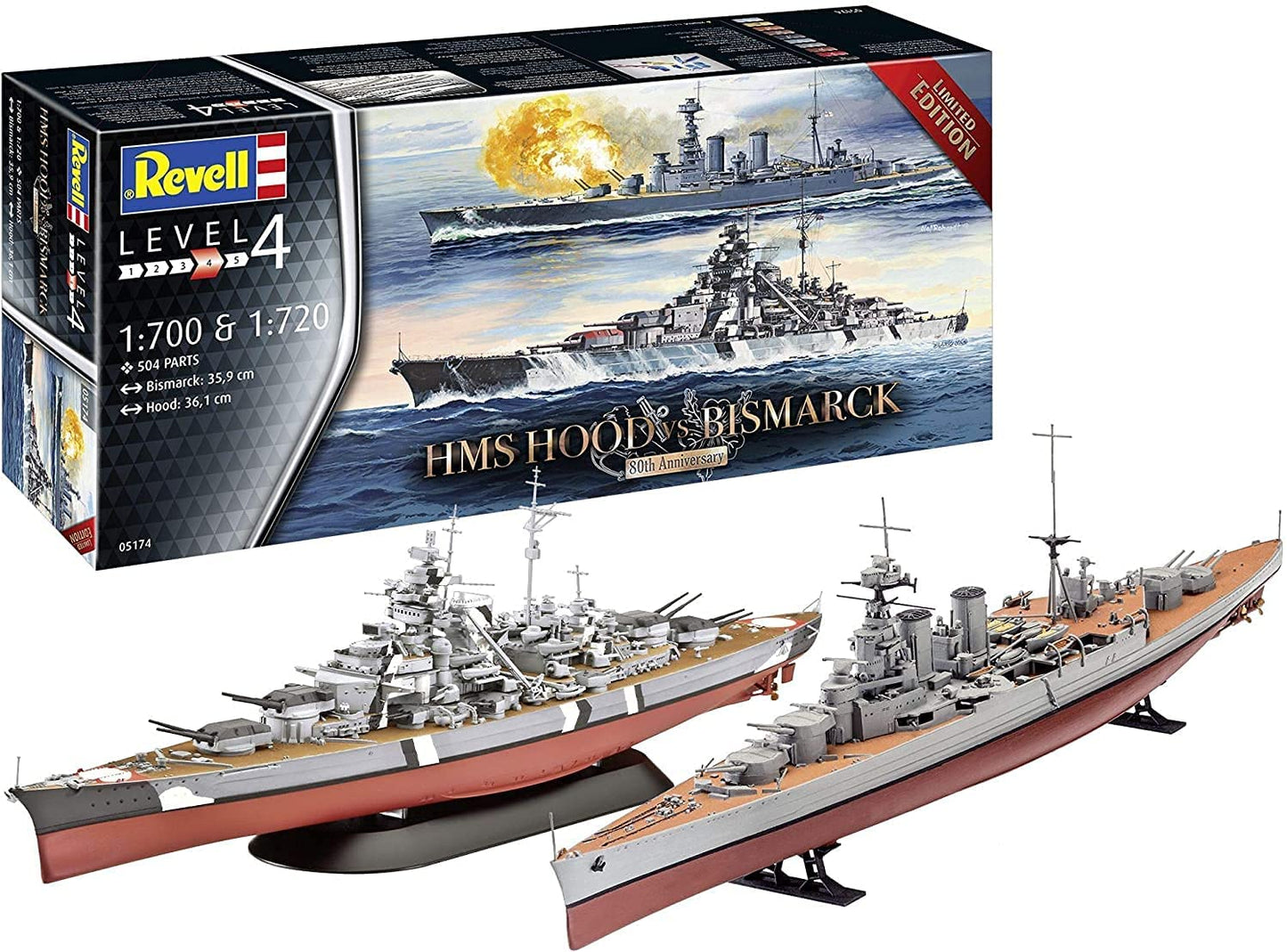 Revell - HMS Hood Vs. Bismark 80th Anniversary Model Set
