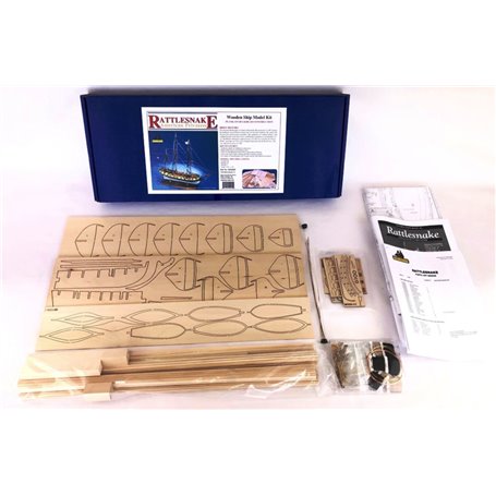 Model Shipways Rattlesnake — American Privateer Wooden Model Ship Kit 1:64 Scale