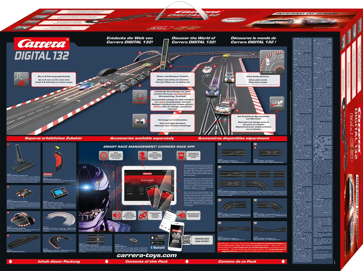 Carrera - Digital 132 Inferno of Speed Slot Car Racing Set
