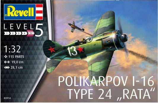 Revell - Polikarpov I-16 Type 24 "Rata"