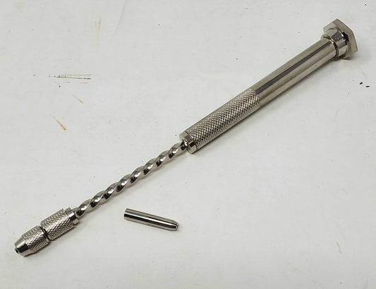 Hawk 7 ½ Inch Spiral Push Hand Drill With Extra Collet