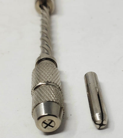 Hawk 7 ½ Inch Spiral Push Hand Drill With Extra Collet