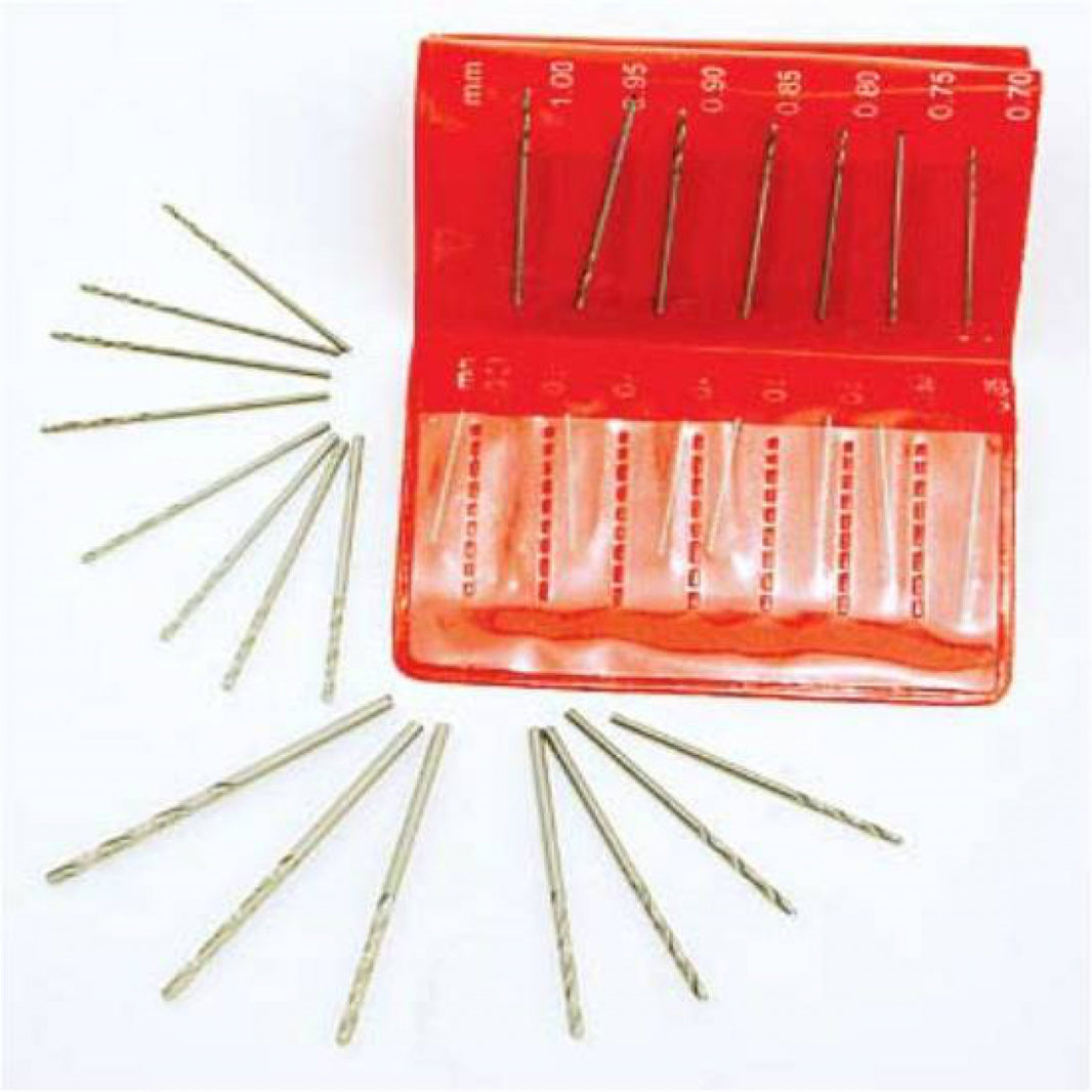 21-Piece HSS Micro Drill Bit Set #61-80 With Hand Drill - Mini Wire Gauge Twist Bits For Precision Work 5 thumbnail image