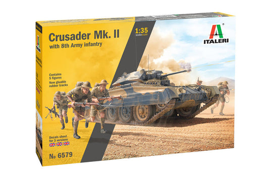 Italeri - 1:35 “Crusader” Mk. II With 8th Army