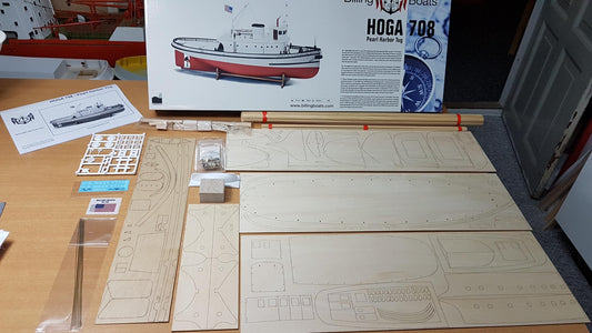 Billing Boats - 1:50 Hoga Pearl Harbor Tugboat - Plank on Bulkhead