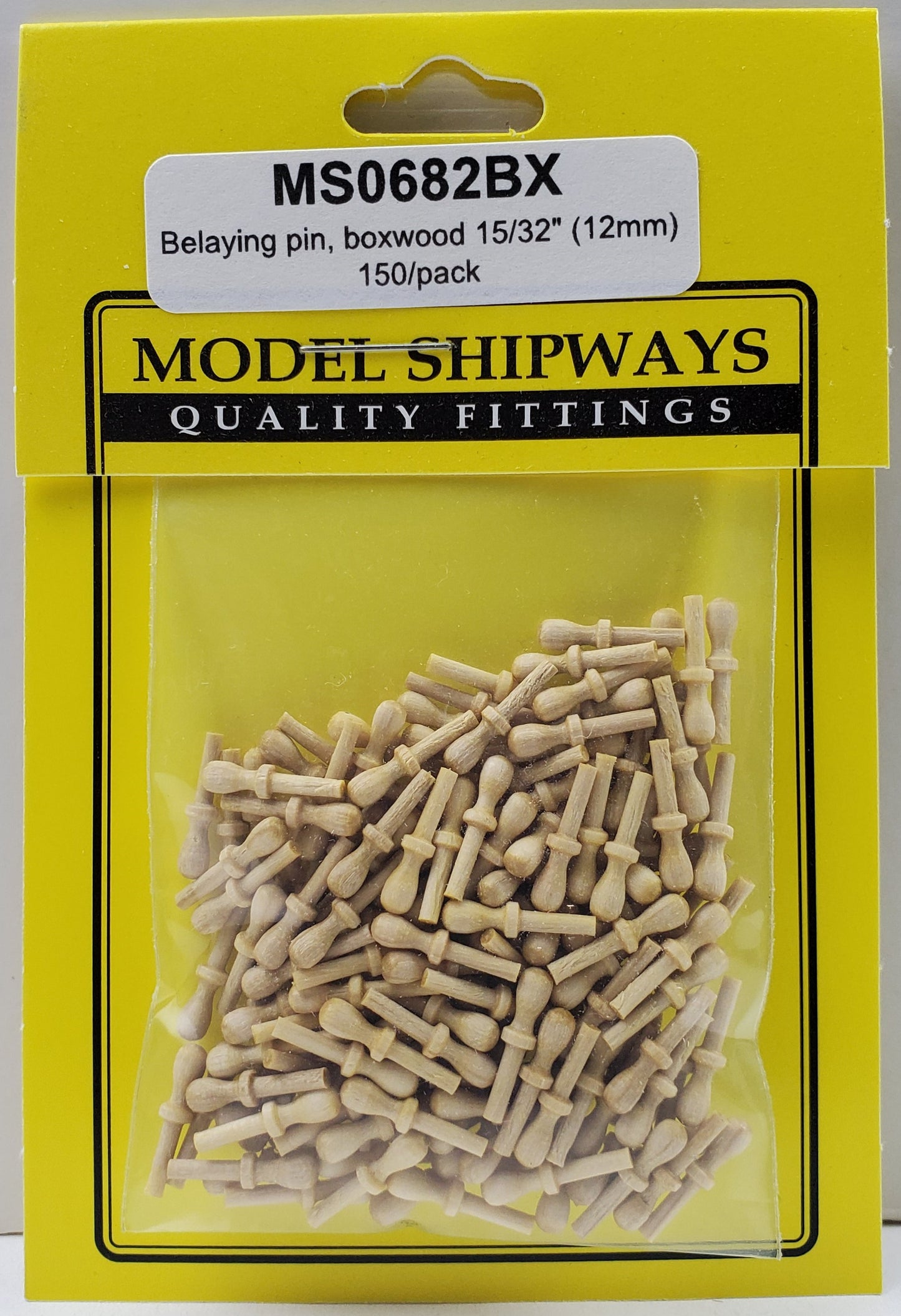 Model Expo - 15/32" (12mm) Boxwood Belaying Pin 150 pcs