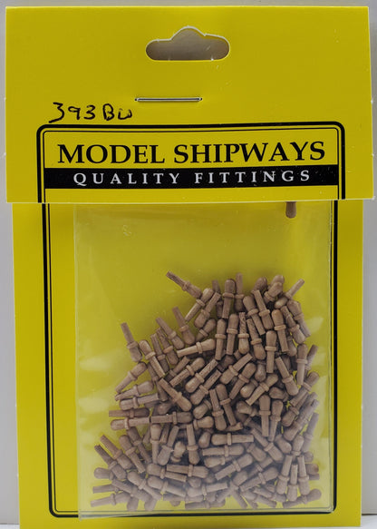 Model Expo - 3/8" (10mm) Walnut Belaying Pin 150 pcs