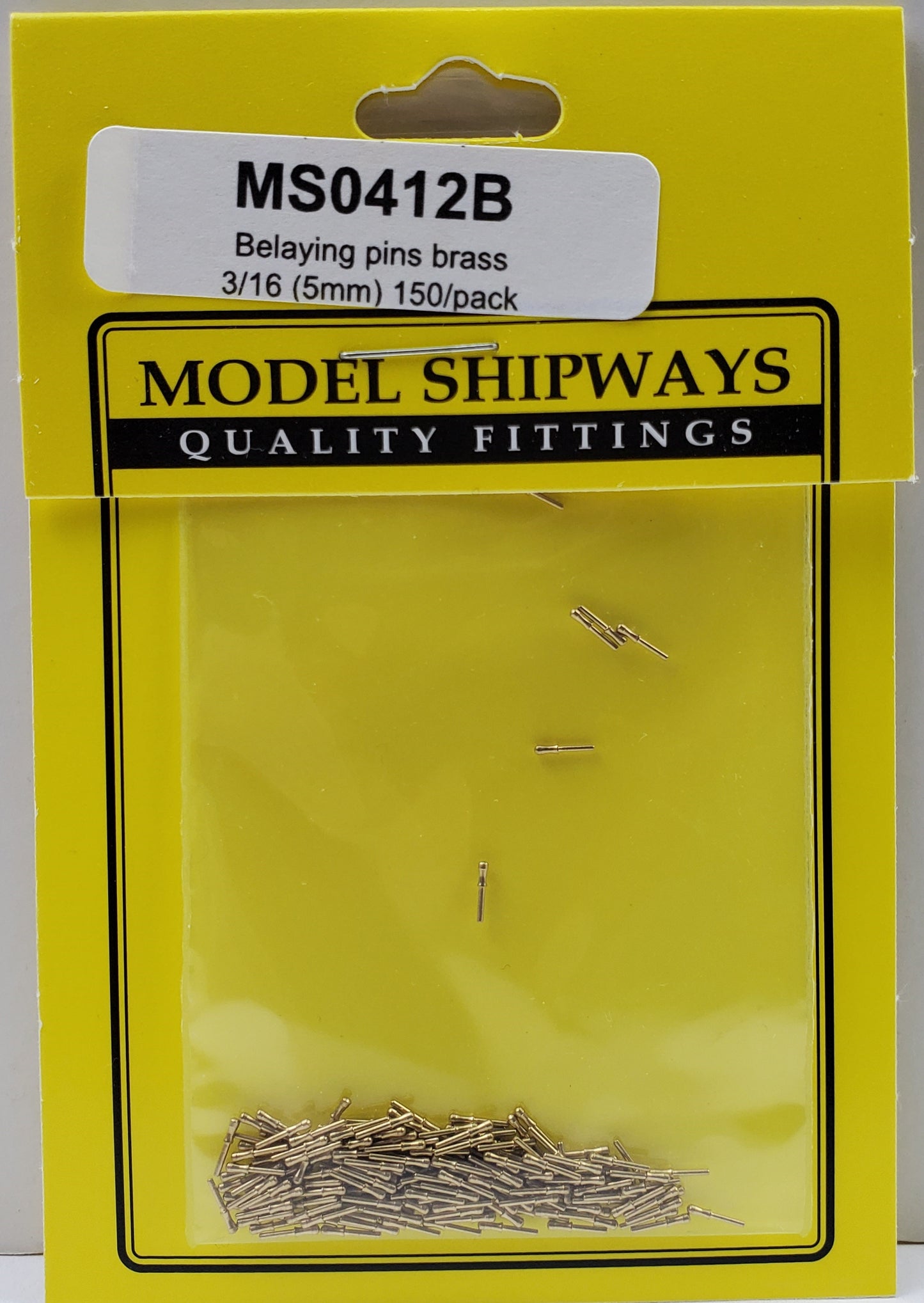 Model Expo - 3/16" (5mm) Brass Belaying Pin 150 pcs
