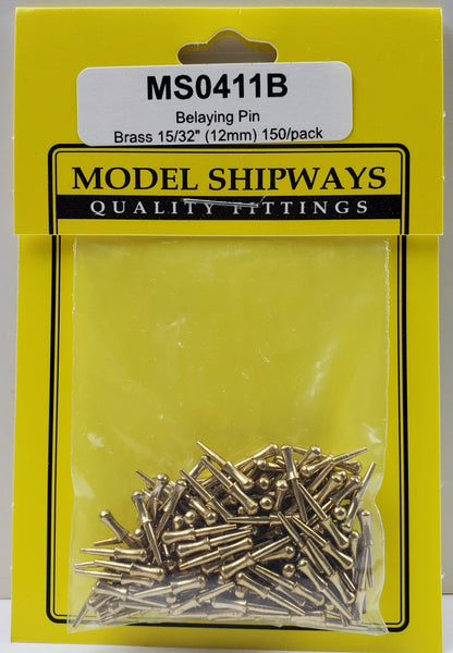 Model Expo - 15/32" (12mm) Brass Belaying Pin 150 pcs