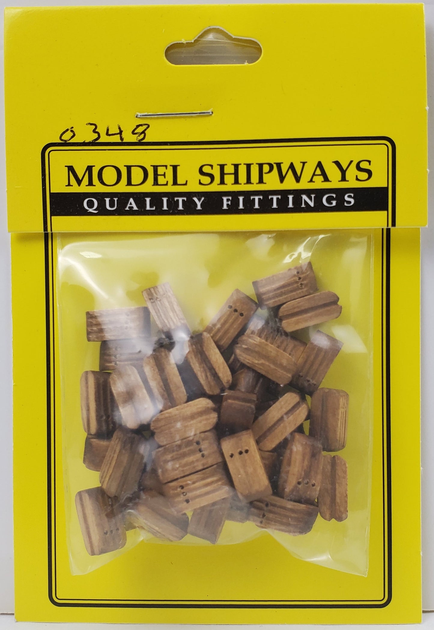 Model Expo - 3/8" (10mm) Walnut Triple Sheave Block 20 pcs