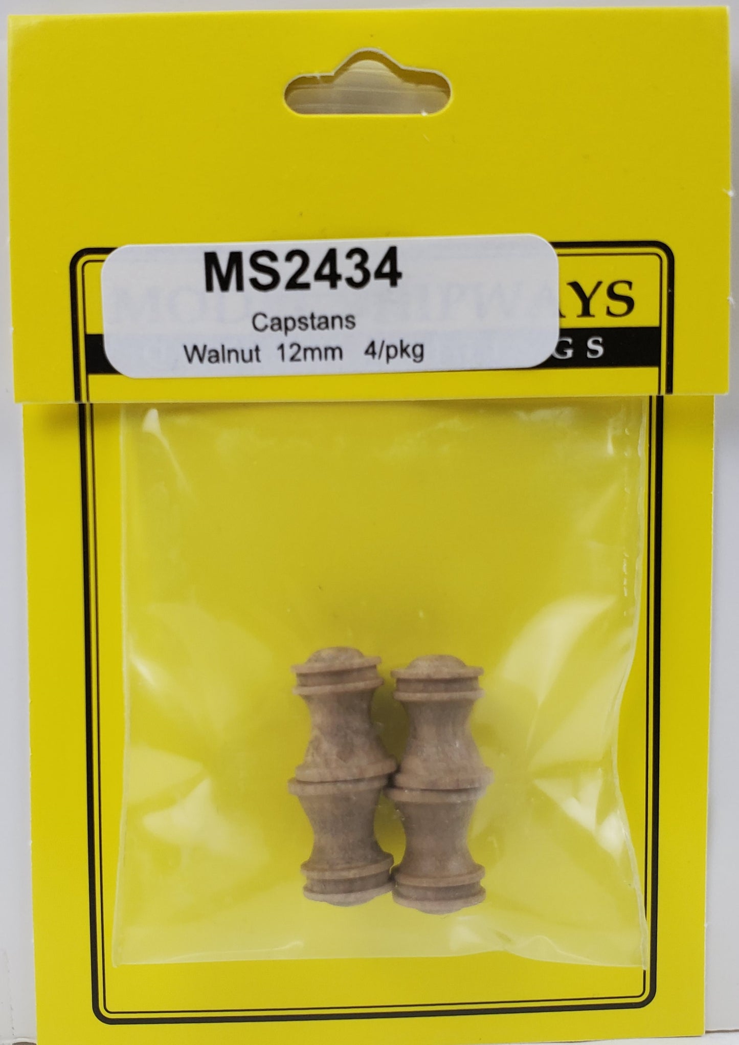 Model Expo - 12mm Walnut Capstan 4 pcs