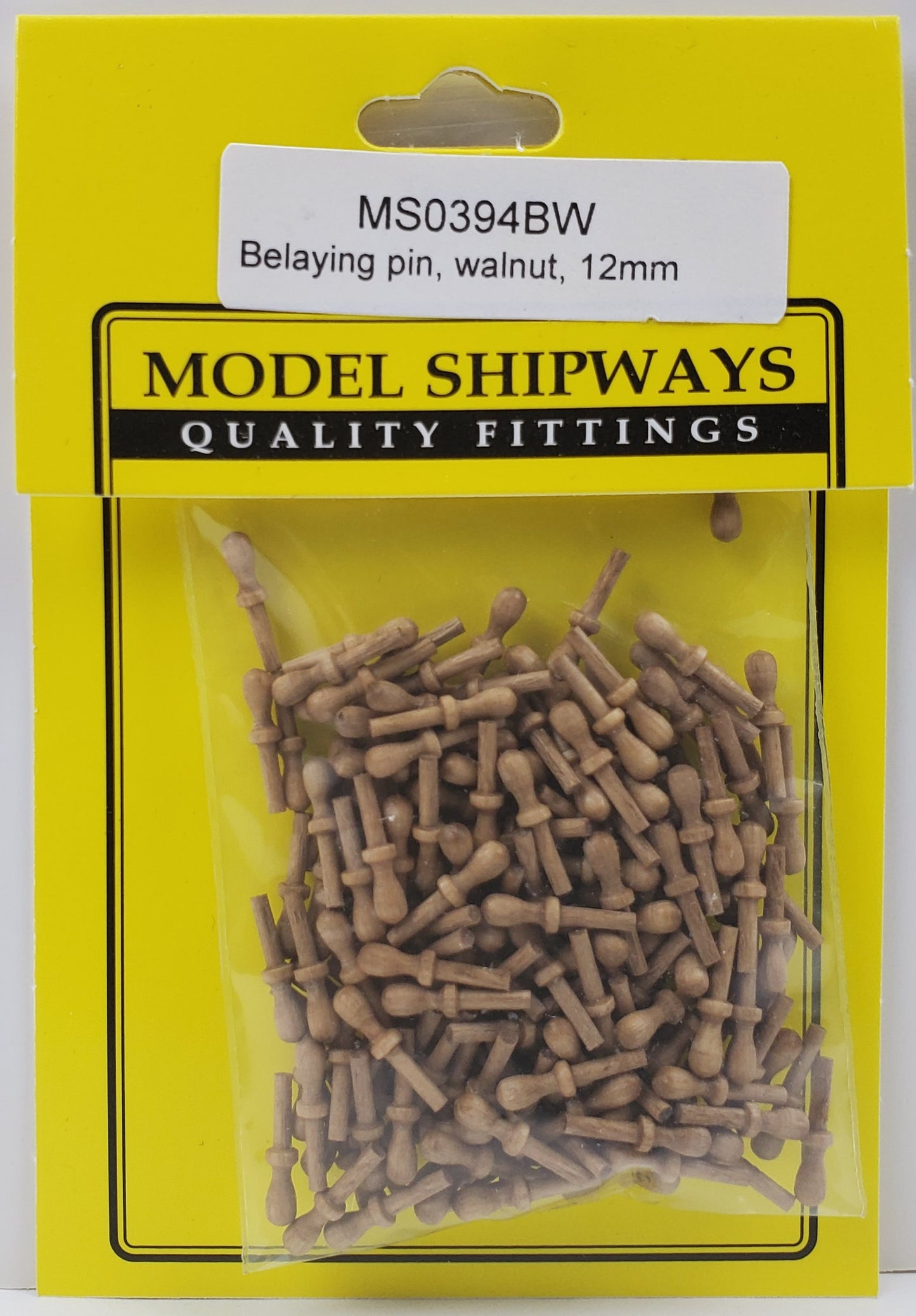 Model Expo - 15/32" (12mm) Walnut Belaying Pin 150 pcs