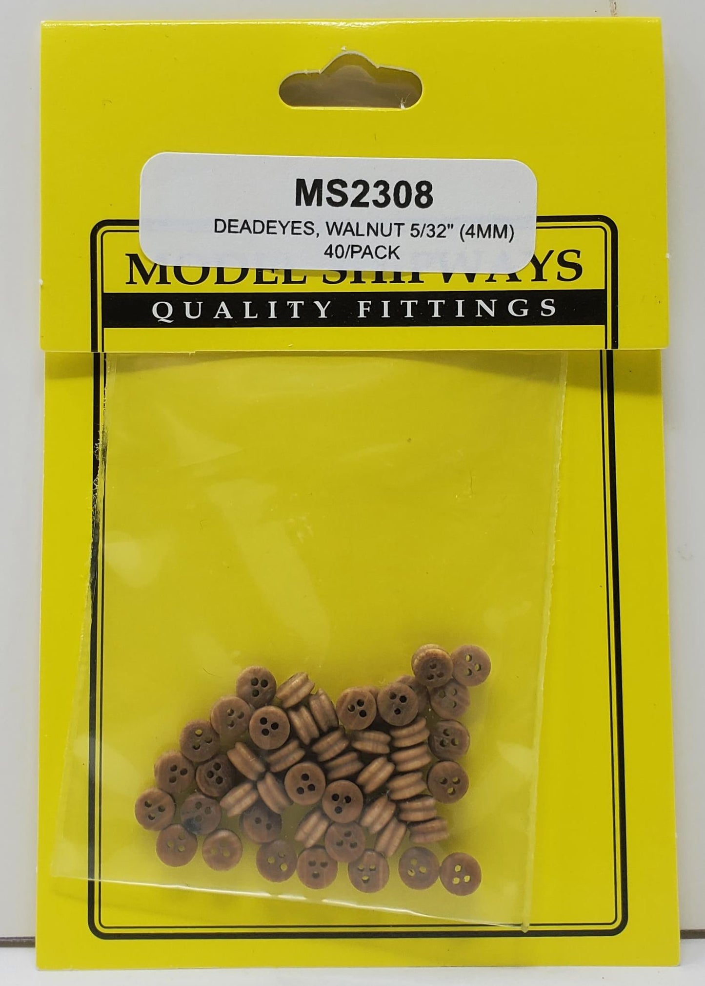 Model Expo - 5/32" (4mm) Walnut Deadeye 40 pcs