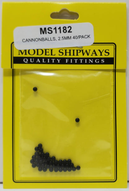 Model Expo - 2.5mm Cannonball 40 pcs