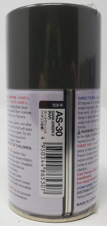 Tamiya - Spray 86530 AS-30 Dark Green 2 RAF