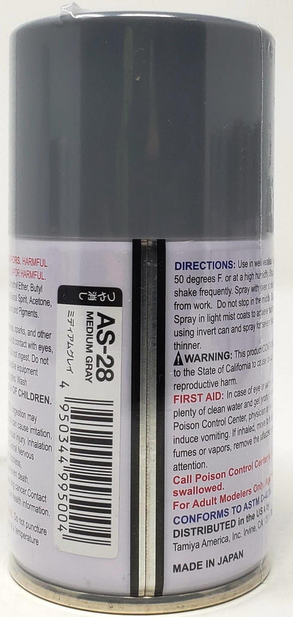 Tamiya - Spray 86528 AS-28 Medium Gray