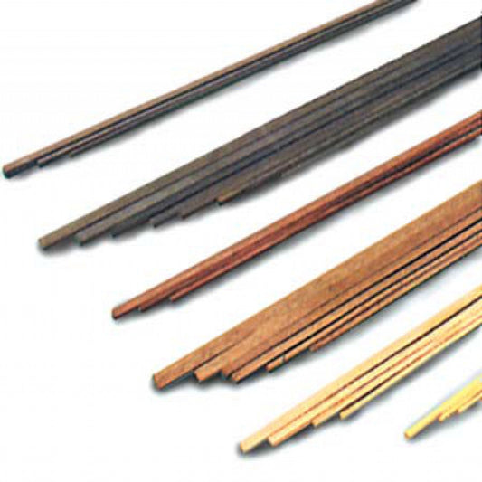 Model Expo - 0.6 x 3 x 500mm Walnut Strips 12 pcs