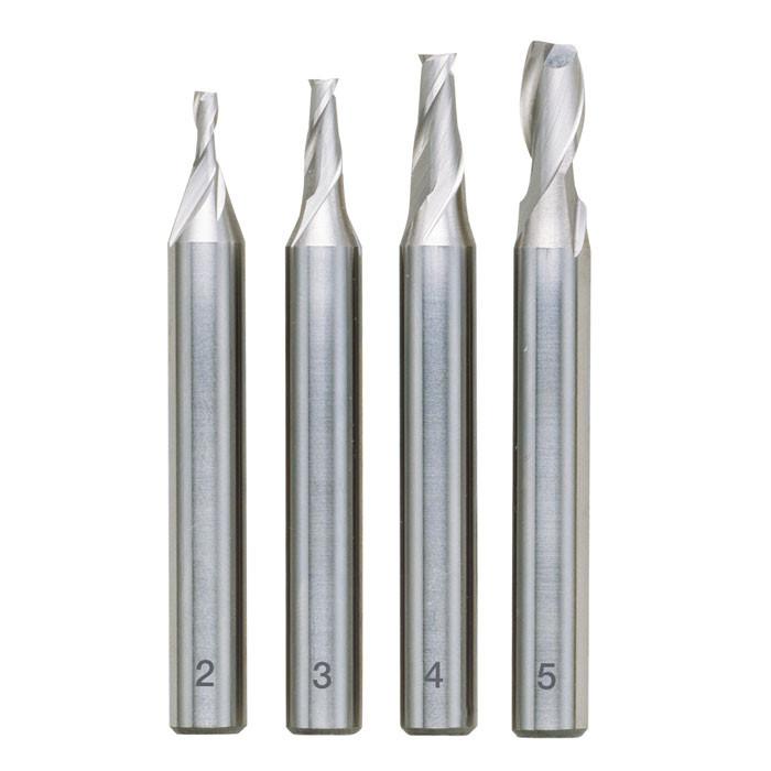 Proxxon - 4 piece milling cutter set (2, 3, 4 and 5 mm)