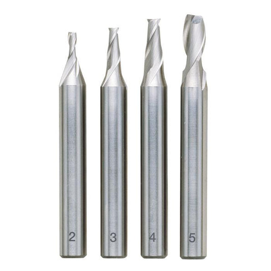 Proxxon - 4 piece milling cutter set (2, 3, 4 and 5 mm)
