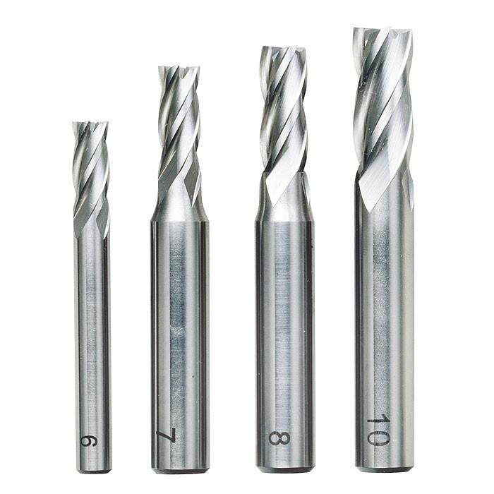 Proxxon - 4 piece milling cutter set (6, 7, 8 and 10 mm)