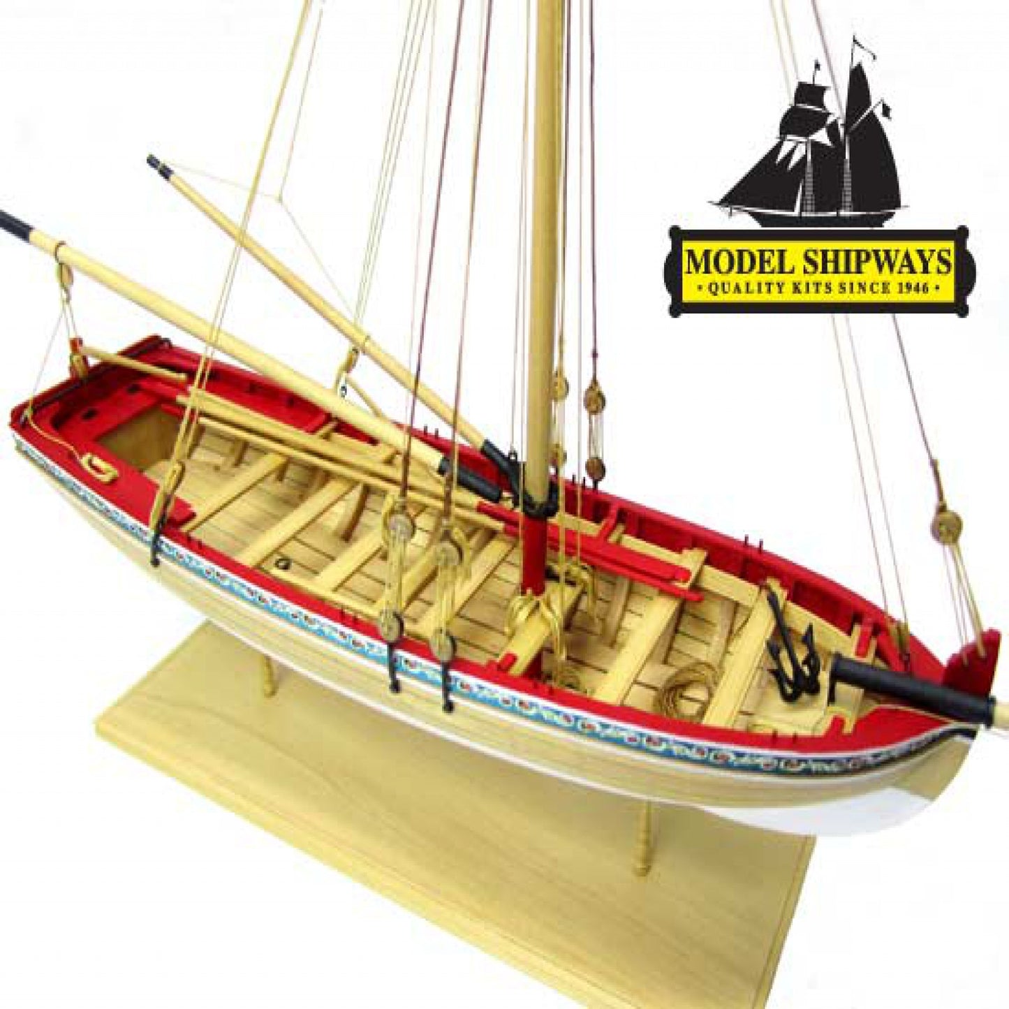 Model Shipways MS1457 18th Century Longboat Model Ship Kit 1:48 Scale