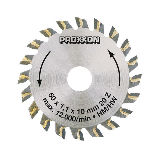 Proxxon - Carbide tipped blade for KS 115, 20 teeth Ø 2"