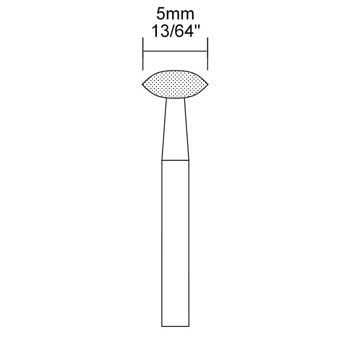 Proxxon - Diamond bur, lenticular wheel 13/64"