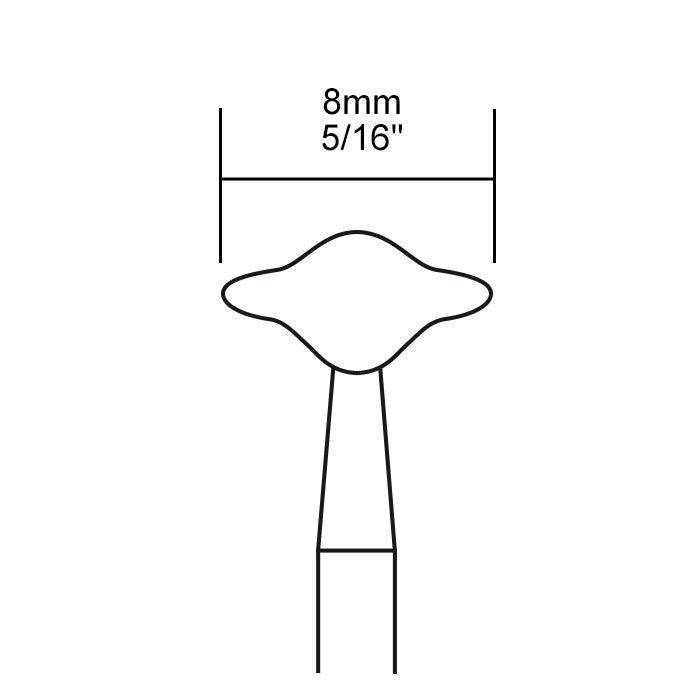 Proxxon - Silicon carbide mounted points 2 pcs., knife-edge wheel