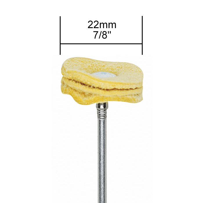 Proxxon - Polishing disc, suede, 7/8", 2 pcs.