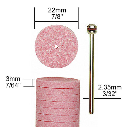 Proxxon - Aluminum-oxide grinding wheels 7/8", 10 pcs.