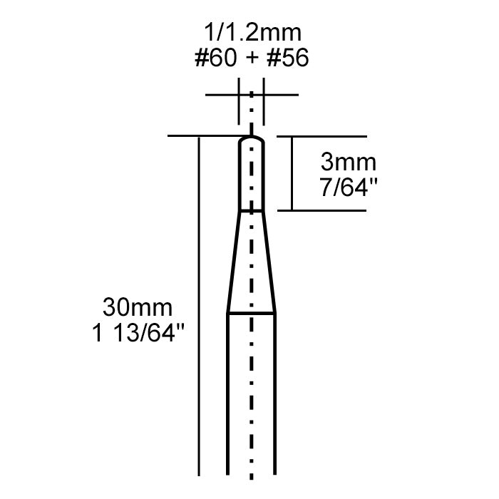 Proxxon - Tungsten carbide spear drills 2 pcs. (1/32" + 3/64")
