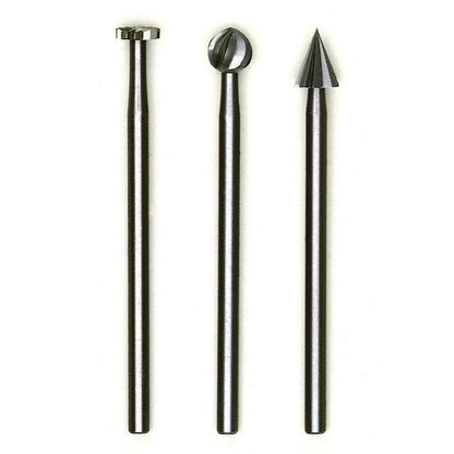 Proxxon - Set of Tungsten vanadium precision cutters, 3 pcs., 13/64"