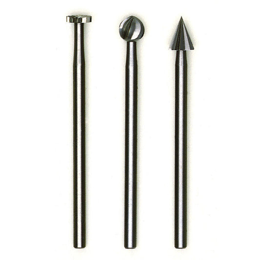 Proxxon - Set of Tungsten vanadium precision cutters, 3 pcs., 13/64"