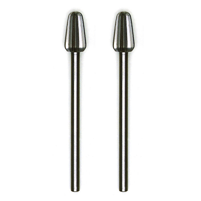 Proxxon - Tungsten vanadium cutter, rounded cone, 2 pcs., 5/32" + 15/64"