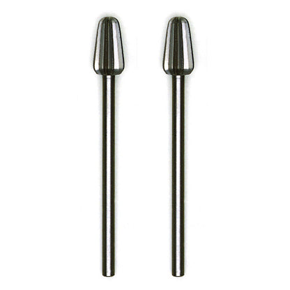 Proxxon - Tungsten vanadium cutter, rounded cone, 2 pcs., 5/32" + 15/64"