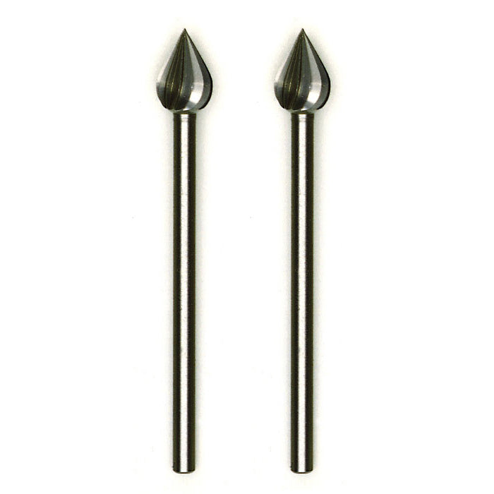 Proxxon - Tungsten vanadium cutter, flame, 2 pcs., 15/64"