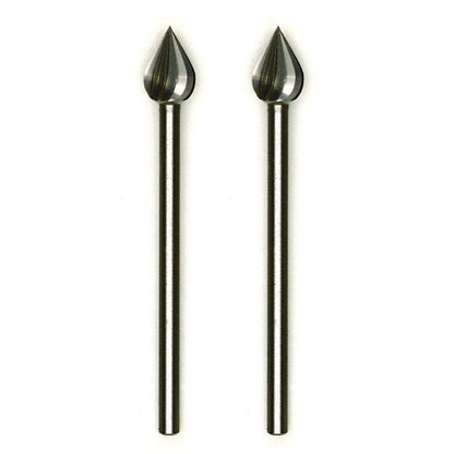 Proxxon - Tungsten vanadium cutter, flame, 2 pcs., 15/64"