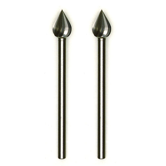 Proxxon - Tungsten vanadium cutter, flame, 2 pcs., 15/64"