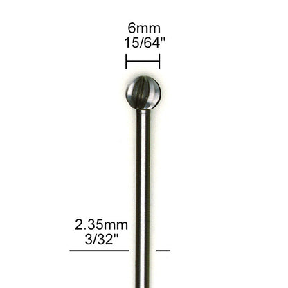 Proxxon - Tungsten vanadium cutter, round, 2 pcs., 15/64"