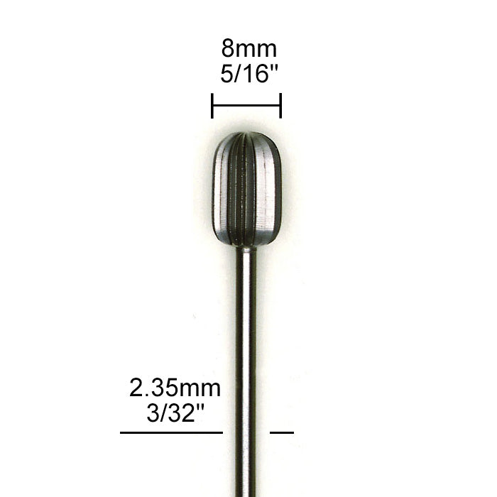Proxxon - Tungsten vanadium cutter, cylinder round, 2 pcs., 5/16"