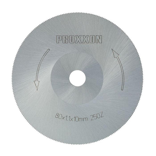 Proxxon - High-alloy special steel saw blade Ø 3 1/8" (80 mm), 250 teeth