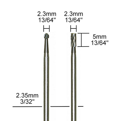 Proxxon - Set of Tungsten carbide cutters, 2 pcs. (one sphere, one cylinder)