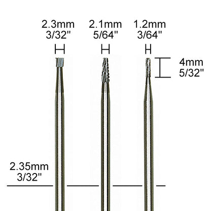 Proxxon - Set of Tungsten carbide cutters, 3 pcs.